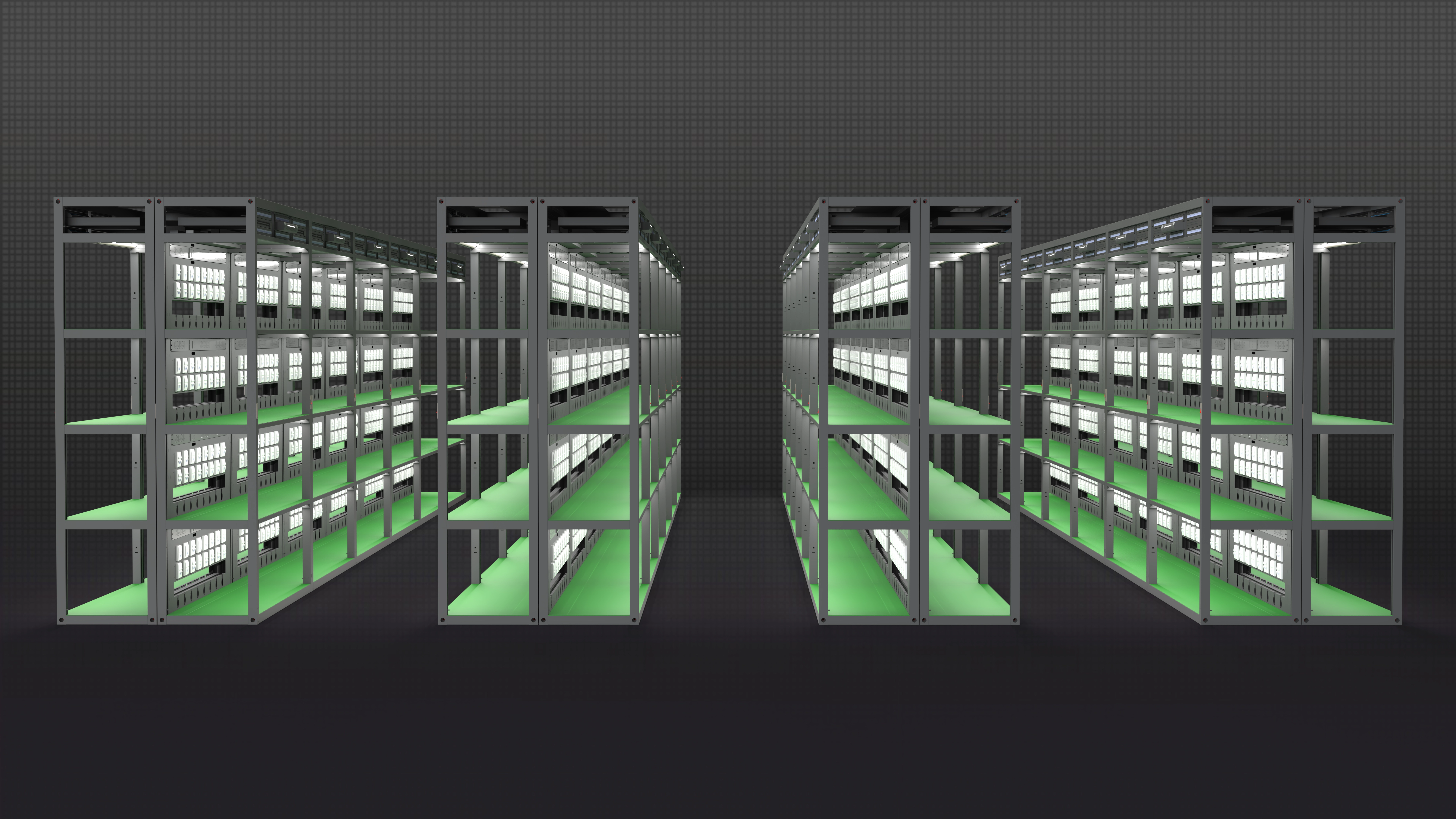 DenseRack multi-rack cluster deployment layout